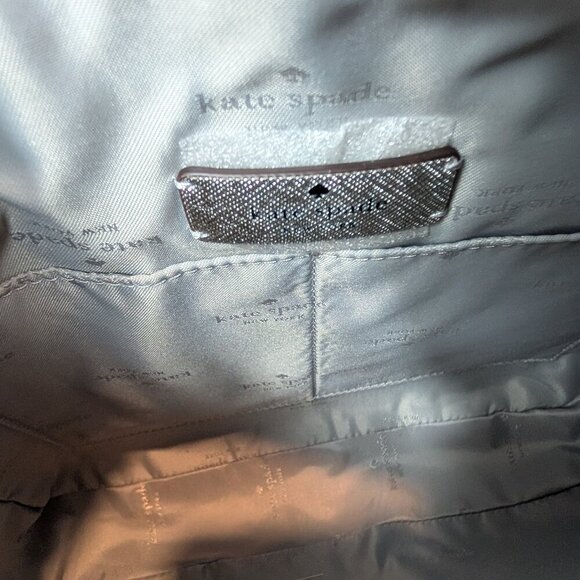 NWT Kate Spade - Spade Flower Star Toss Large Swingpack Crossbody Platinum Grey - Picture 10 of 11